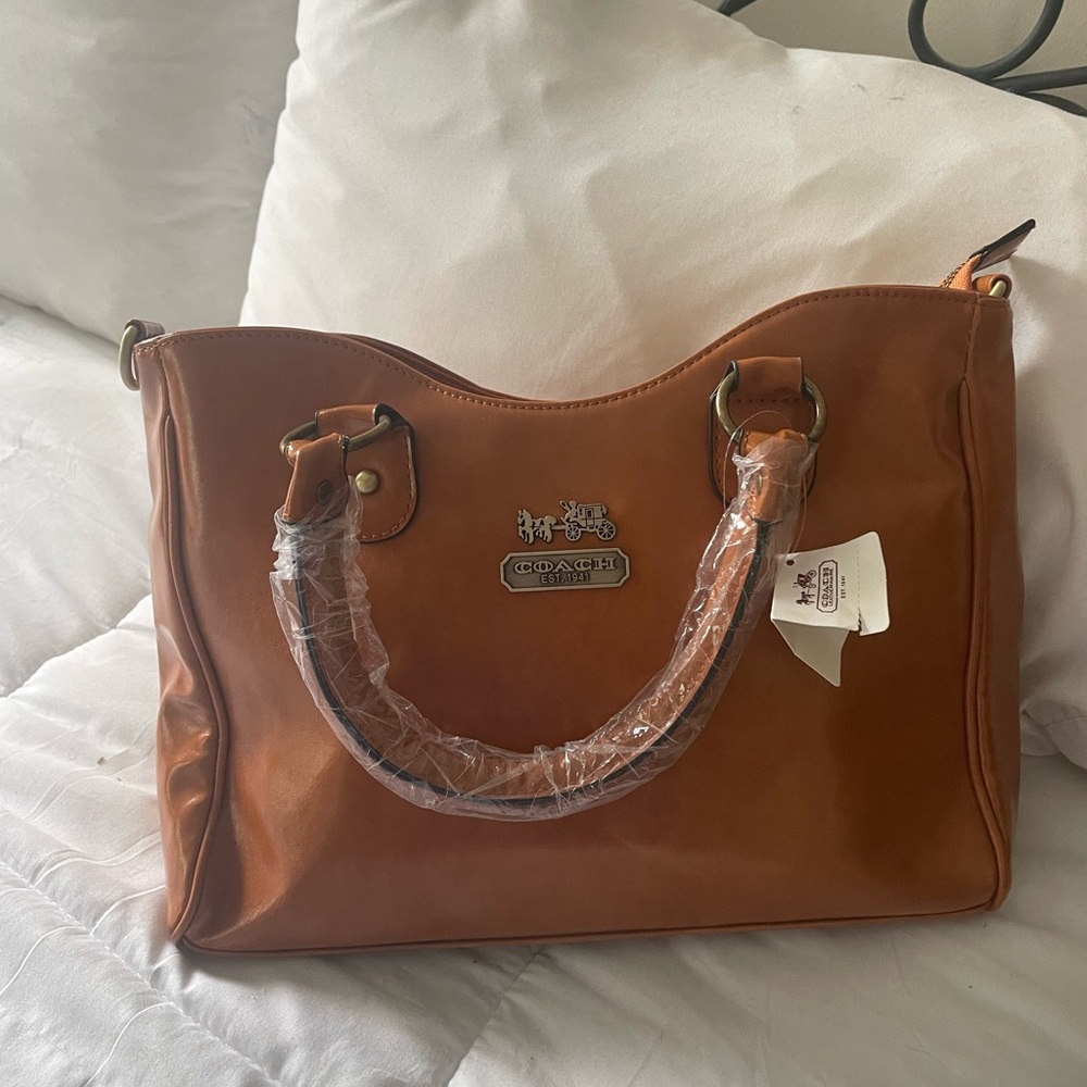 Coach British Tan Tote Bag